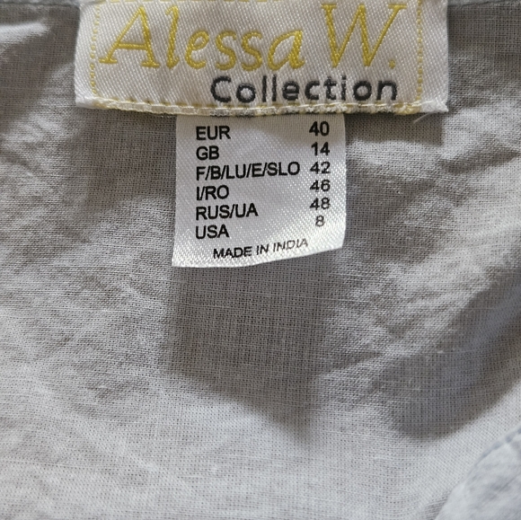 Alessa W Smocked Button Blouse - Picture 6 of 9